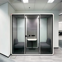 Cabine de travail insonorisée modulaire pour bureau, cabine acoustique intérieure pour réunion, cabine de change acoustique