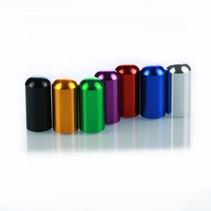 Empty Travel Aluminum Tin Pill shape Cylinder Storage Box Candy Metal Container with keychain