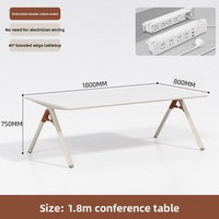 HYZ-259X Ensemble de table et chaises de conférence de bureau en bambou moderne pour 12 personnes, résistant à la chaleur, à la saleté et à la corrosion, idéal pour les petites réunions et les réceptions
