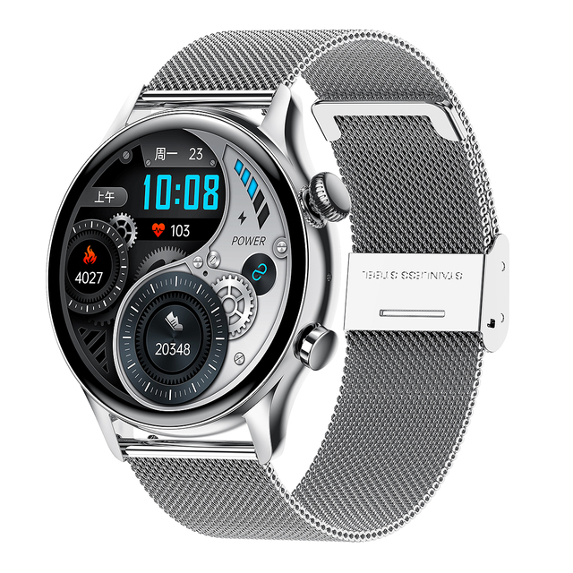 Factory OEM Logo 1.30 Inch AMOLED Screen IP68 Waterproof Blood Oxygen Monitor APP Control Smart Watch for Outdoor