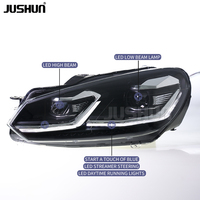 Feux de signalisation dynamiques LED JUSHUN, nouveaux phares pour Volkswagen Golf 6 Mk6 2009-2013, accessoires de voiture