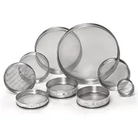 Saringan Uji Baja Tahan Karat 8 Inci Full Height No 10 Mesh Aperture untuk Pengujian Tanah dan Pasir