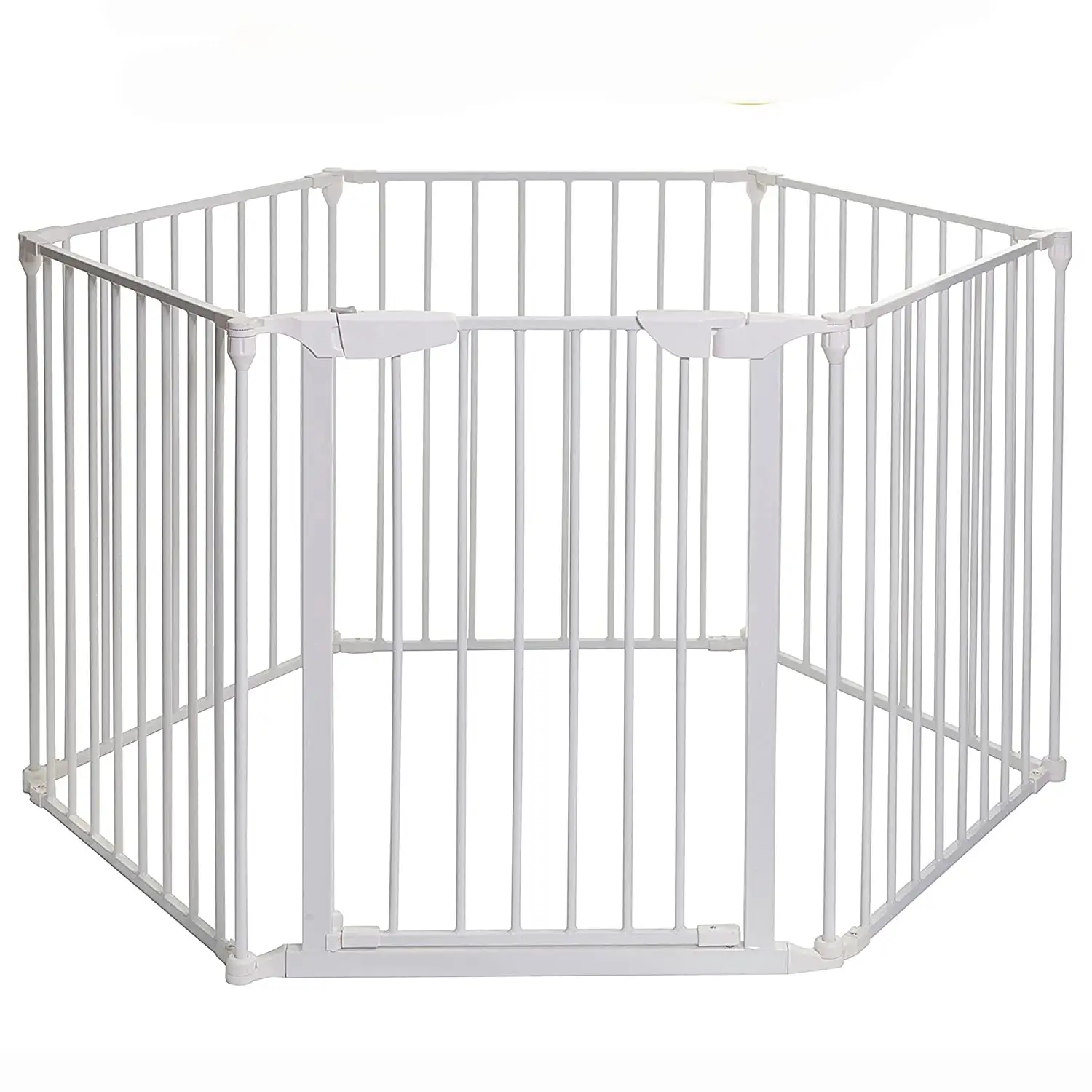 High Quality Hot Sale Baby Foldable Gate Playpen, Pet Gate for Stairs Doorway Auto Return Mayfair 3 in 1 Play-Pen 6 Panel Gate,