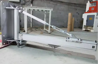 Grue à flèche électrique manuelle pivotante à 360° murale pour la manutention de matériaux, avec moteur et engrenages, capacité de 1 à 3 tonnes pour usage industriel
