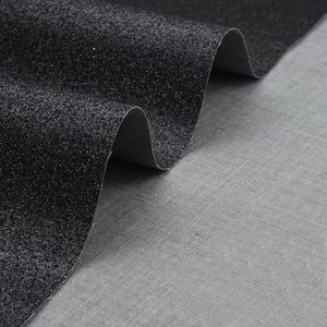 Rouleau de <span class=keywords><strong>tissu</strong></span> à paillettes noires pour revêtement mural papier peint décoration de fête et de mariage <span class=keywords><strong>cricut</strong></span> bricolage fabrication artisanale - Product Image 1