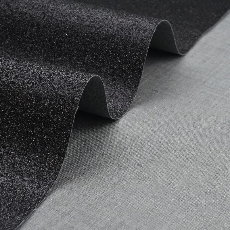 Black Glitter Fabric Roll for Wallcovering