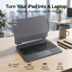 <b>Keyboard</b> Case for <b>iPad</b> Trackpad <b>Keyboard</b> Backlit <b>Wireless</b> Rechargeable Magnetic Magic <b>Keyboard</b> for <b>iPad</b> Air <b>iPad</b> Pro <b>iPad</b> A16 - Product Image 1