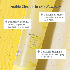 Nettoyant Visage Personnalisable Enrichi en Minéraux, Nettoyage en Profondeur, Eau Micellaire Biologique Pure et Naturelle, Mousse de Mer Dorée, <span class=keywords><strong>Lait</strong></span> de Chèvre - Product Image 5