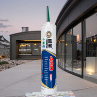 Mastic silicone pour véranda, résistant aux intempéries, colle pour verre mural extérieur 300ml, adhésif silicone étanche pour mur rideau