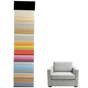 Tissu d'<span class=keywords><strong>ameublement</strong></span> tissé en mélange de <span class=keywords><strong>coton</strong></span> et de lin irlandais 320 GSM pour canapé - Enduit PU, résistant à l'abrasion, poids lourd - Product Image 4