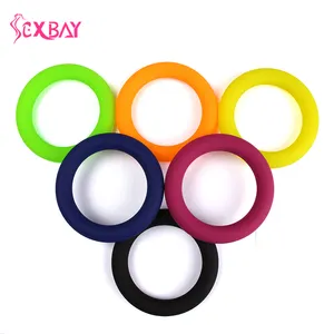 3 Pcs Cock Ring Men Sex Toy Clear 3 Size Penis Donut Ring 3 Cock Rings