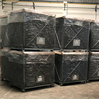 Conteneur en treillis métallique pliable et empilable, galvanisé, robuste, économique pour entrepôt