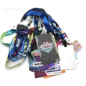 Pase de entrada para eventos de exposición VIP personalizado, tarjeta de PVC para personal de eventos, pase de backstage con cordón de poliéster personalizado