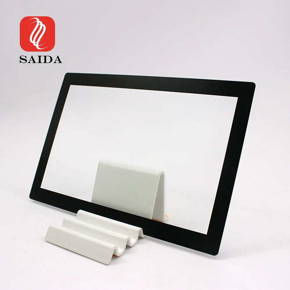 Vidro AR de venda quente OEM para aparelhos eletrônicos Vidro de cobertura de tela LCD com revestimento ITO e serigrafia