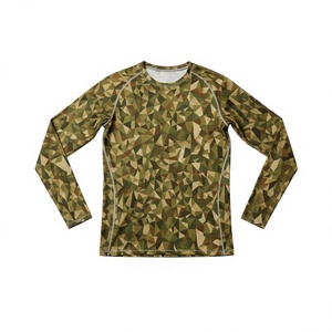 Oem Blank Surf Sports Rashguard Printed <b>Compression</b> <b>Shirt</b> Long Sleeve Mma Custom Logo Polyester Sublimation Rash Guard for Men - Product Image 1