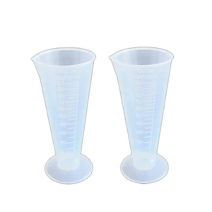 पारदर्शी प्रयोगशाला प्लास्टिक पीपी त्रिकोणीय मापने वाला कप बीकर - Product Image 4