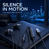 [Écouteurs de type C] [Écouteurs filaires] Écouteurs USB C avec réduction de bruit ANC, microphone et contrôle du volume