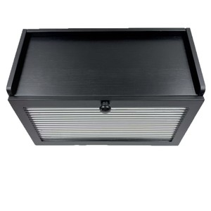 กล่องขนมปังไม้ไผ่สองชั้นแบบพลิกฝาเก็บขนมปังและขนมอบทรงสี่เหลี่ยมสีพื้น - Product Image 2