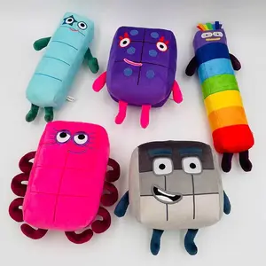 Promotional plush robot toys with logo wholesale cute stuffed soft toy Plush Numbers