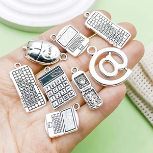 DIY Metal <b>Computer</b> Pendant Keyboard <b>Mouse</b> Phone At Symbol Jewelry Findings <b>For</b> Necklace Making Zinc Alloy Mixed Shapes Middle - Product Image 2