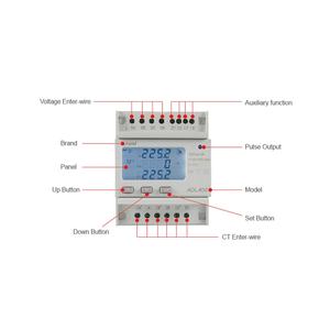 Acrel ADL400 3 Phase Din Rail Compteur d'énergie multifonction Comptage bidirectionnel <span class=keywords><strong>tarif</strong></span> importation et exportation d'énergie avec RS485 - Product Image 3