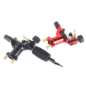 Machine à tatouer style libellule, double interface, connecteur à vis, port RCA, couleurs noir, rouge, or, pistolet à tatouer pour usage professionnel - Product Image 1