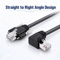 Kabel Ethernet RJ45 Industri dengan Pengunci Sekrup |   Kabel RJ45 Pengunci Aman untuk Kamera & Otomasi