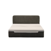 Bettgestell und Matratzen-Set King Queen Size Komprimiert Gerollt Gepolstert Hochdichter Schwamm Platzsparend Kartonverpackung Minimalistisch