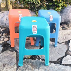 Phoenix Tail <b>Plastic</b> <b>Stool</b> 29x29x48cm Thickened Non Slip For Home Bathroom Dining Use - Product Image 4