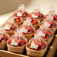Etiquetas Adhesivas Personalizadas de PVC con Código de Barras para Frutas, Resistentes al Agua y al Calor, para Empaquetado de Fresas