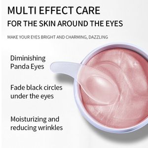 Masque pour les yeux en poudre rose anti-poches, collagène hydratant pour le soin des yeux - Product Image 5