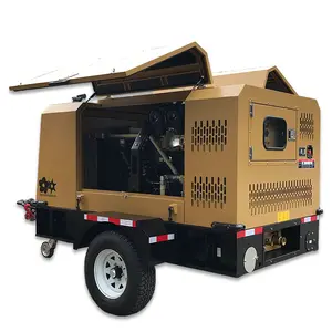 Cummins 390cfm 11m 3/Min 7bar Diesel Portable Kompresor MDS390S7C Kompresor Udara