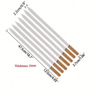 Brochetas de Acero Inoxidable para Barbacoa, Desechables, Duraderas, Acabado Transparente, Estilo Koobideh/Persa/Armenio/Turco, Kit 1/7 Usa Mairun - Product Image 5