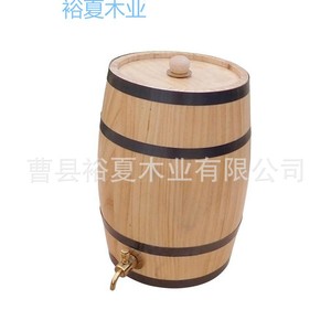 Cao County Wooden Wine Barrel 1000ml With Tap For <b>Beer</b> And Wine Storage - Product Image 2
