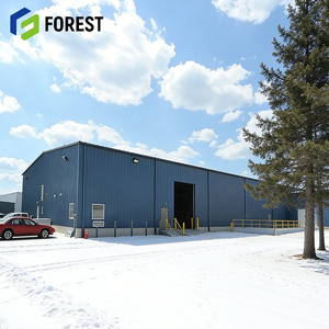 Edificio de Planta de Fabricación Aislada en EE. UU. con Panel Sándwich, Taller con Estructura de Acero Ecológica Europea, Aislamiento de Lana de Roca - Product Image 1