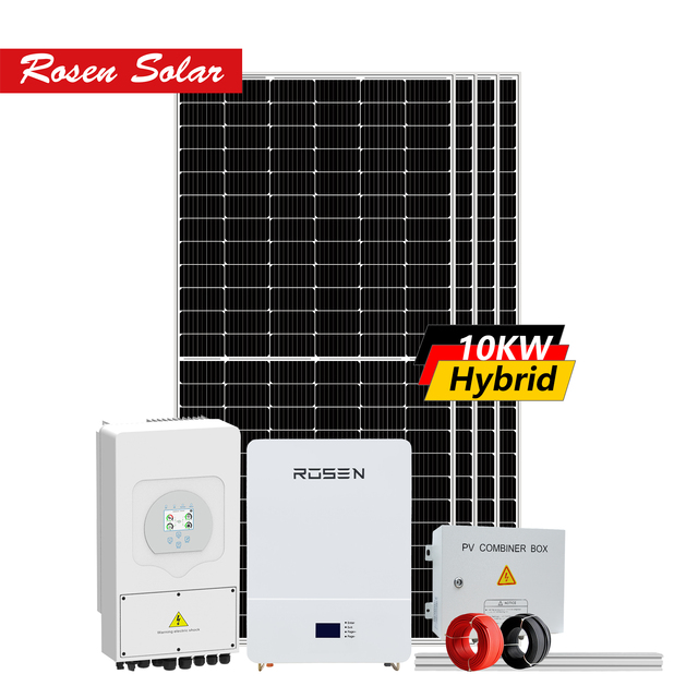 5kw 10kw 15kw 20kw Hybrid on &off Grid Solar System Complete Solar System for Houses Use