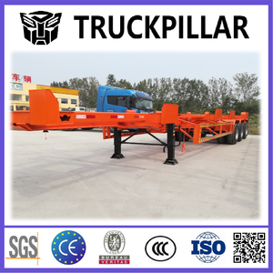 Nieuwe 3-assige Dock Skelet Oplegger Stalen Container Transporteur Met 12r22.5 Band 40 Ton Max Laadvermogen Truck Trailers - Product Image 2