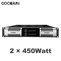 Amplificateur de puissance professionnel Gooermi 2 canaux 800W 2U, amplificateur audio montable en rack, récepteur stéréo pour système sonore de scène, DJ, club