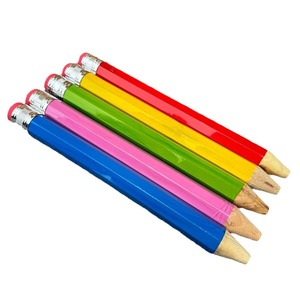 Lápices de Madera Extra Grandes con Mina HB, Material de Oficina y Escolar, Colores Azul, Verde y Rojo - Product Image 5