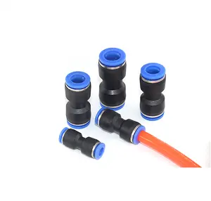 Pneumatic Fitting Manufacturer Air Hose Connector Plastic Pneumatic Parts BSP BSPT NPT Thread Quick Push In Air Pipe Connector