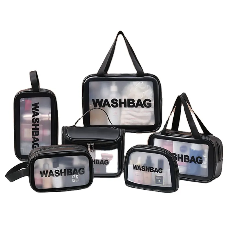 맞춤 방수 여행 메이크업 가방 투명 지퍼 파우치 키트 허영 아름다움 가방 명확한 화장품 워시 가방 (맞춤 로고)