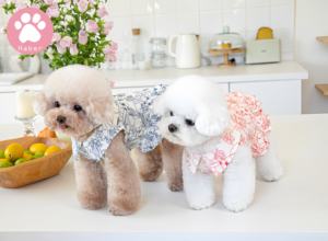 เสื้อพิมพ์ลายวินเทจกระโปรงสำหรับสัตว์เลี้ยงกระโปรงตุ๊กตาสุนัขแมวเสื้อผ้าแฟชั่นสำหรับสัตว์เลี้ยงสไตล์ญี่ปุ่นและเกาหลี - Product Image 3