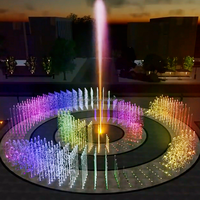 Fontaine musicale à sec personnalisée pour jardin, fontaine décorative pour la saison de Noël, pour la maison, la villa, l'hôtel, le parc
