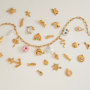 <b>Cross</b> <b>Chain</b> Necklace 18K Gold Plated Stainless Steel Geometric Design Gift Jewelry - Product Image 2