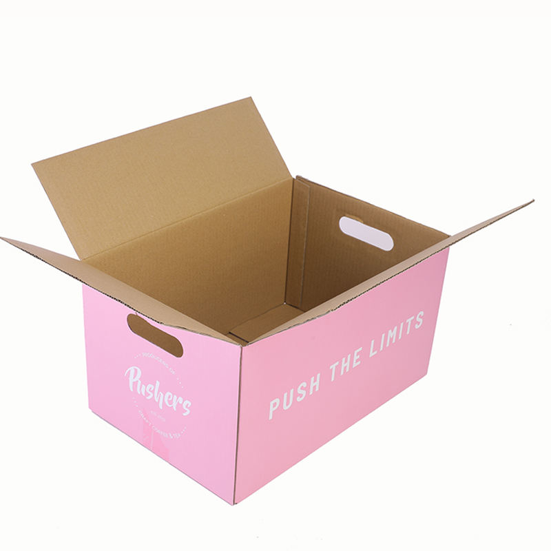 Boîte d'expédition rose