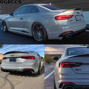 For A5 S5 RS5 B9 Coupe 2Door Style Carbon Fiber Rear Spoiler Trunk Wing 2016-2023 Carbon Fiber - Product Image 6