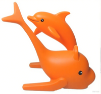 Qianzhiyu Équipement de patinage imperméable en PEHD, outil auxiliaire pour activité parent-enfant, aide à la pratique du patinage en forme de dauphin, modèle HT09, 100 pièces