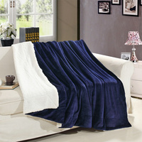 Haute qualité couleur personnalisée reine King Size flanelle Sherpa polaire épaisse maison couverture d'hiver chaude pour l'hiver