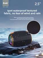 Mini haut-parleur de fête en plein air professionnel Subwoofer Portable 8W Hifi RGB LED pour haut-parleurs d'ordinateur de cinéma maison