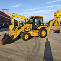 Chargeuse-pelleteuse 4x4 de 9 tonnes, excavatrice sur roues robuste pour travaux de construction et terrassement